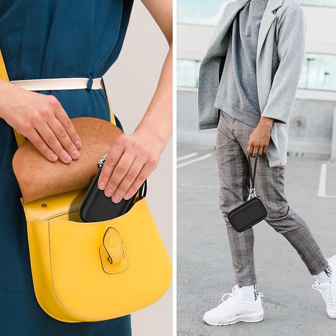 Travel Case for UCOMX for Nano/for Iseyyox/for LISEN/for RTOPS 3 in 1 Wireless Charger, Foldable Magnetic Charging Station Storage Holder Bag for Fast Charge Pad Cable and Adapter -Box Only (Black)