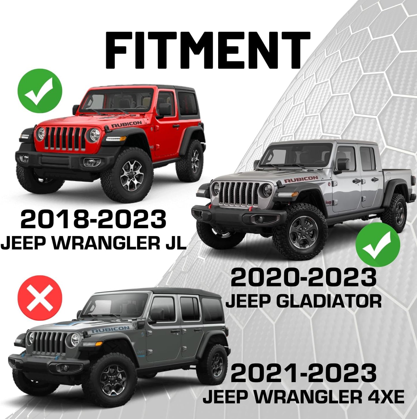 Bulletpoint RubiGrid Dash Mount Platform Phone Holder for 2018-2023 Wrangler JL (NOT 4xe) + 2020-2023 Gladiator - Jeep Compatible Multi-Device Mount