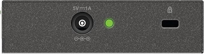 D-Link Ethernet Switch, 5 Port Gigabit Unmanaged Metal Desktop Plug and Play Compact (DGS-105),Black