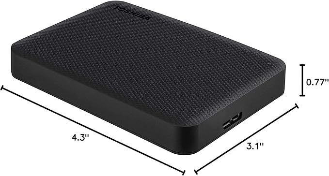 Toshiba Canvio Advance 4TB Portable External Hard Drive USB 3.0, Black - HDTCA40XK3CA