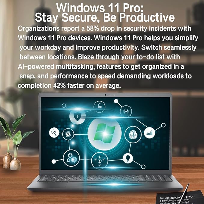 Dell Vostro Business Laptop -15.6" FHD - Intel Core i5-1235U - 32GB RAM - 1TB SSD - Wi-Fi 6 - Long Battery Life - Ethernet Port - SD Card Reader - Immersive Narrow-Bezel Display - Windows 11 Pro