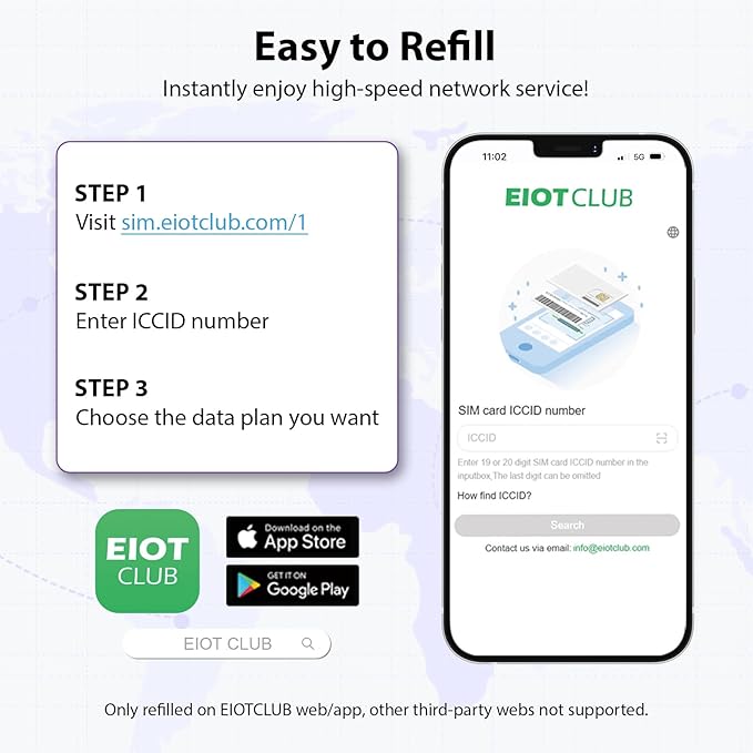 EIOTCLUB Prepaid Europe SIM Card, 5GB/30Days SIM Card, Use in 37 European Countries & The US, 5G/4G High Speed Data Card for Europe Travel (No Activation & Roaming Fees Required)