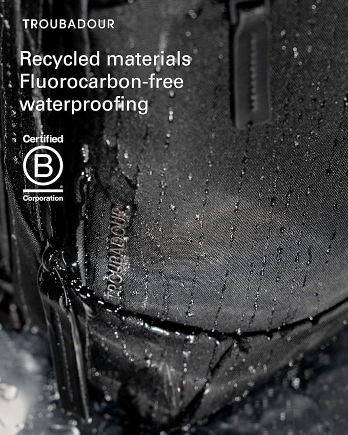 Troubadour Apex 3.0 Compact - 16L Premium Laptop Backpack - Ergonomic & Water Resistant - Designed for Work and Travel - Black