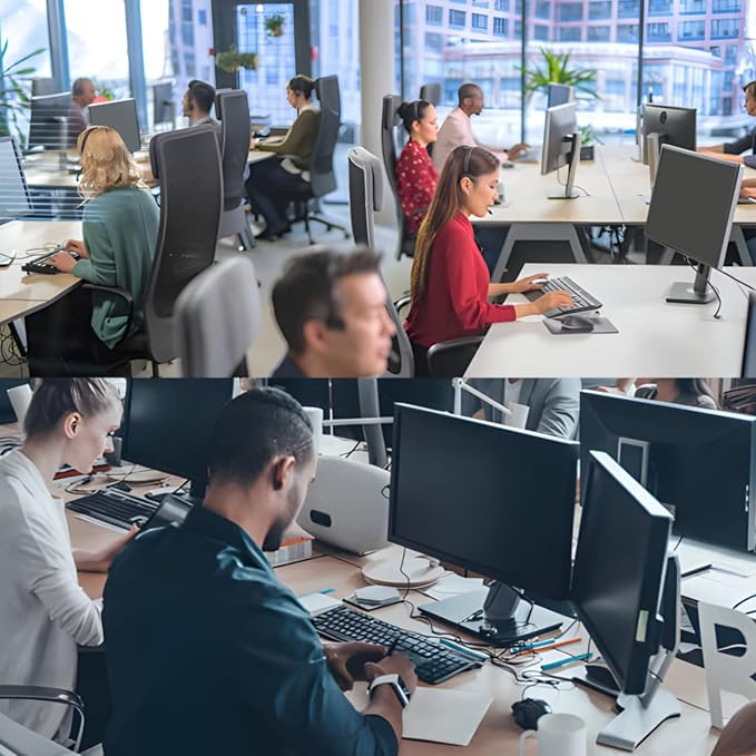 RedANGEL 【2 Pack】 27 Inch Privacy Screen Protector for 16:9/16:10 Widescreen Monitors-Blue Light Blocking,Hanging Design, Anti-Scratch for Desktop Computers