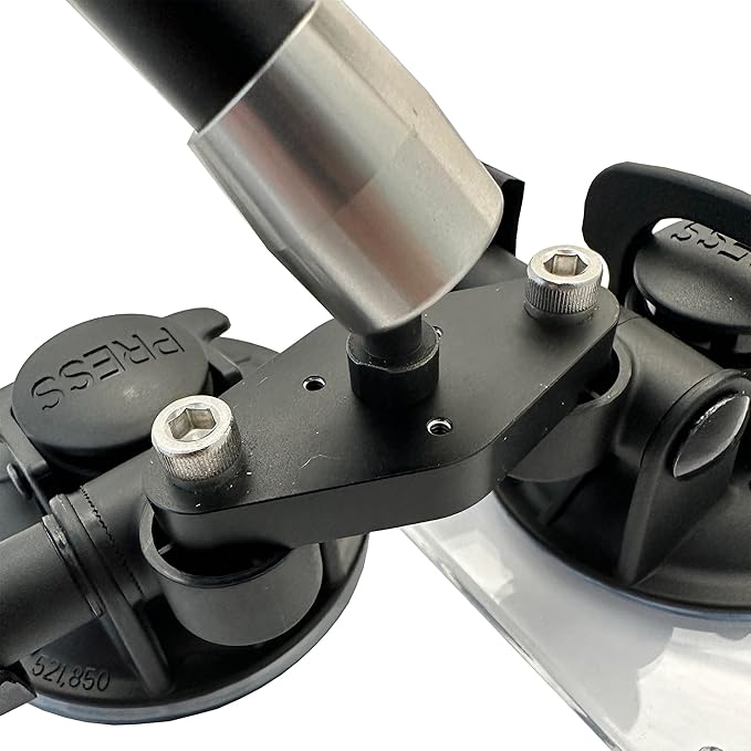 Flex Double Suction Adjustable Handsfree Flight Travel iPad/Tablet Sport Mount with 360 Degree Rotation, Black, (MNT-1815)