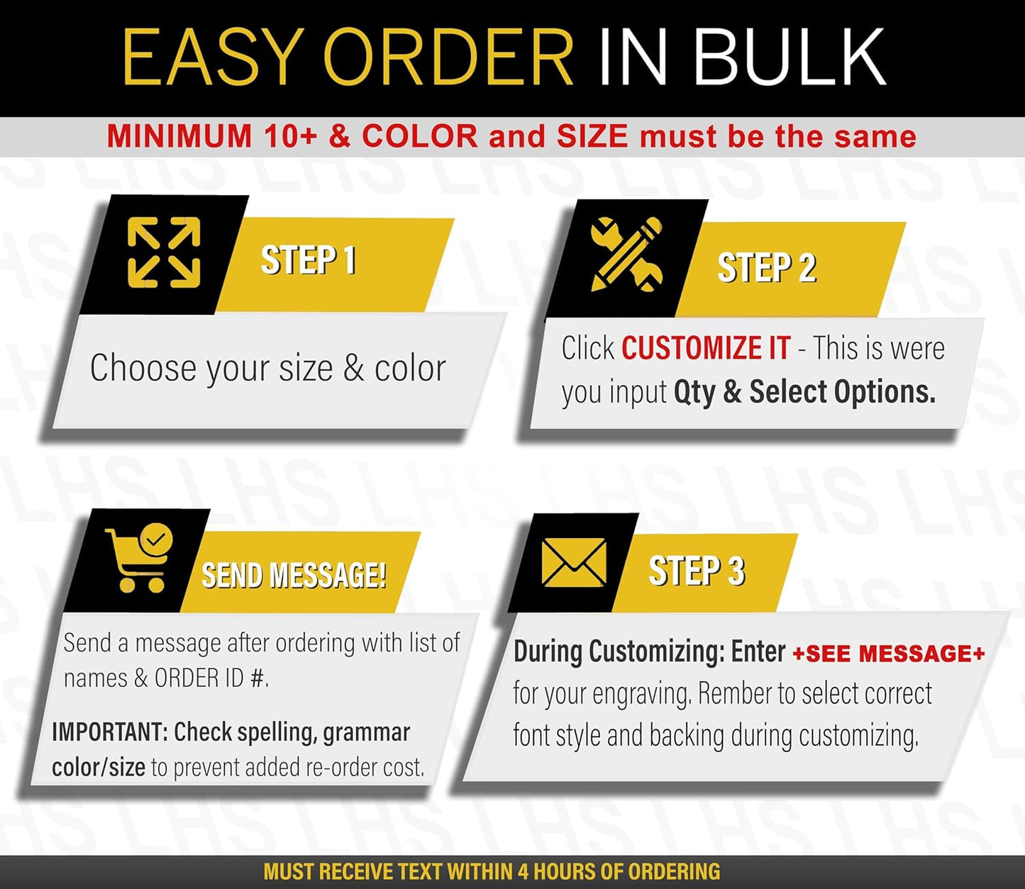 Door Name Plate Personalized for Office Brown Plastic Name Plate with White Letters - Made in USA 2x6 B25