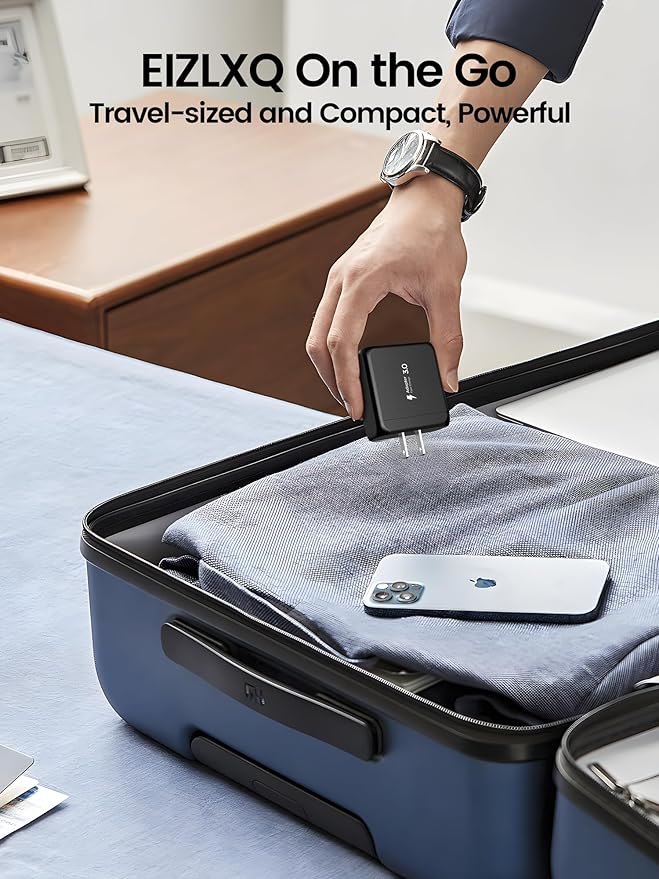 USB C Charger Block, Type C Charger Fast Charging,Total 50W 5-Port USB Wall Charger Multiport Type C Charging Block Cube for iPhone 17/16/15/14/13/12/11 Pro Max XS, iPad, Samsung & More-Black