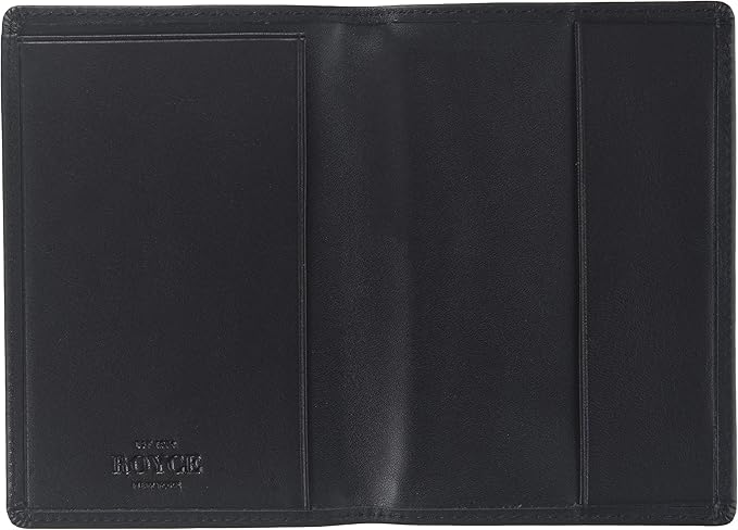 Royce Leather Rfid Blocking Passport Travel Document Organizer In Genuine Leather Packing Organizer, Black 1