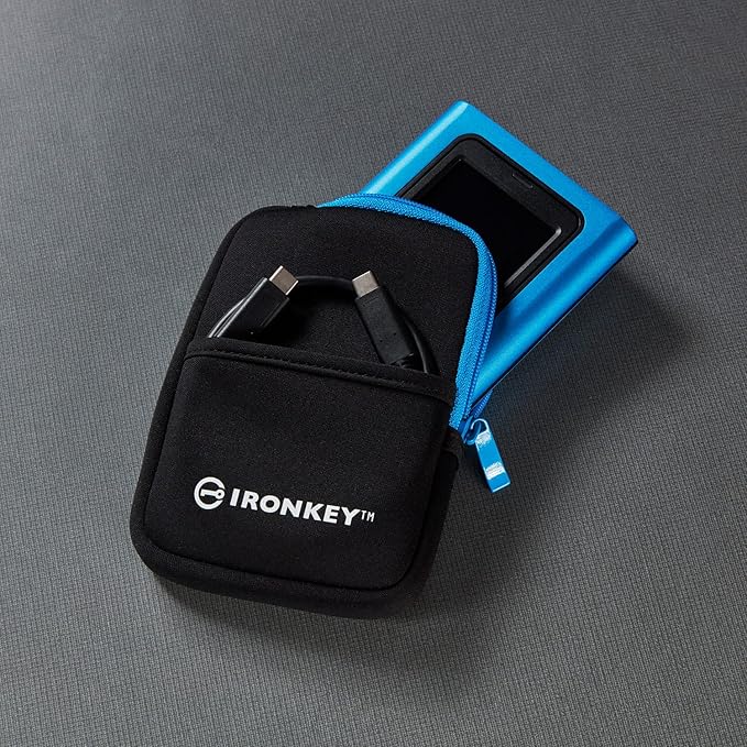 Kingston IronKey Vault Privacy 80 960GB External SSD | FIPS 197 | XTS-AES 256GB Encrypted | Touch Screen PIN | Secure Data Protection | IKVP80ES/960G