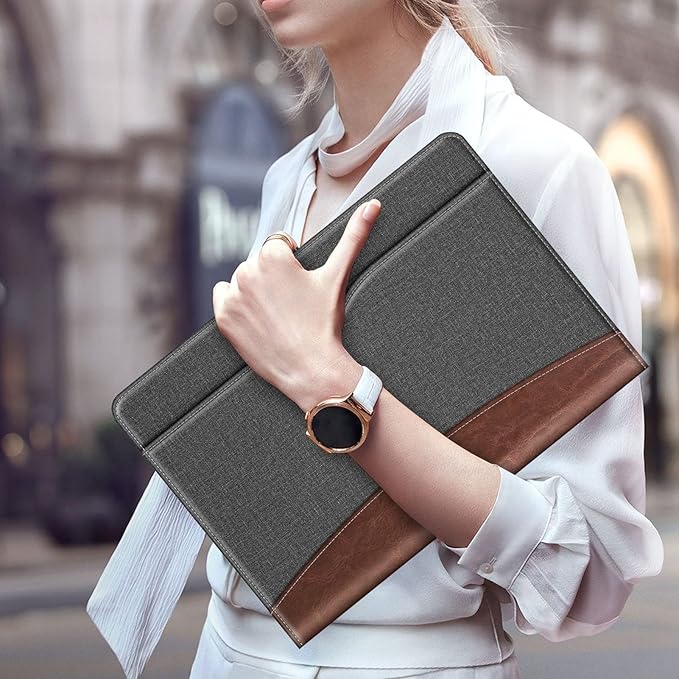 Fintie Sleeve Case Cover for MacBook Air 13.6 A3240 A3113 A2681 M4 M3 M2, Air 13 A2337 (M1) / A2179 / A1932, MacBook Pro 13 A2338 (M2 M1) / A2251 / A2289 / A2159 / A1989 / A1706 / A1708, Gray