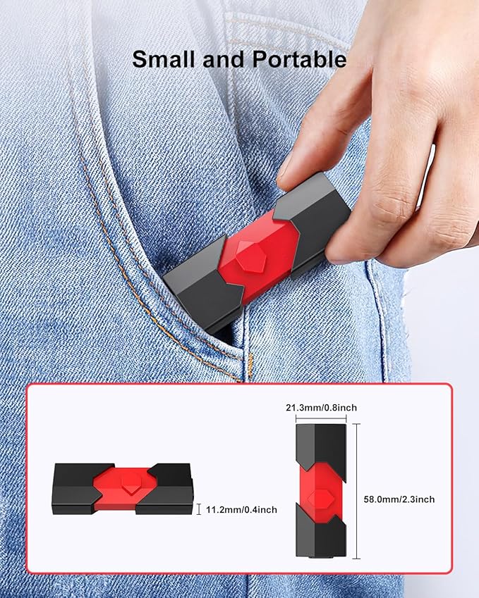 Aiibe 128GB USB C Flash Drive Dual Type C + USB A 128GB 3.1 Thumb Drive Push-Pull Jump Drive for iPhone 15/16 Smartphone Tablet Computer