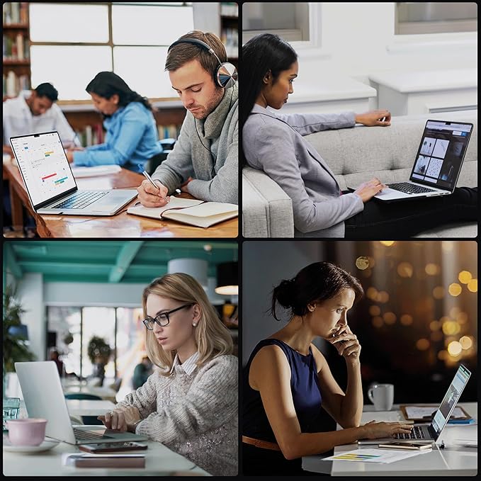 Magnetic Anti Blue Light Screen Protector for MacBook Pro 14 Inch (2021-2024, M1, M2, M3, M4), Removable Glare Filter for 14.2" Mac Laptop Computer