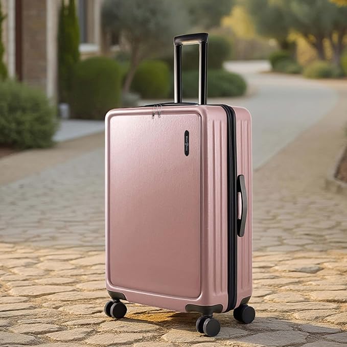 Luggage Sets 2 Piece, 24 Inch Suitcase and 28 Inch Luggage with Spinner Wheels, Durable Hard Shell Suitcase Set, Expandable Travel Suitcases with Wheels, Pink