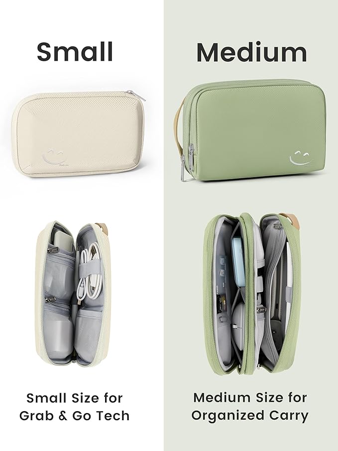 Travelkin Travel Cord Organizer, Electronic Organizer Travel Case, Cable Organizer Bag For Cords,Chargers Phone, Sd Card,Usbs