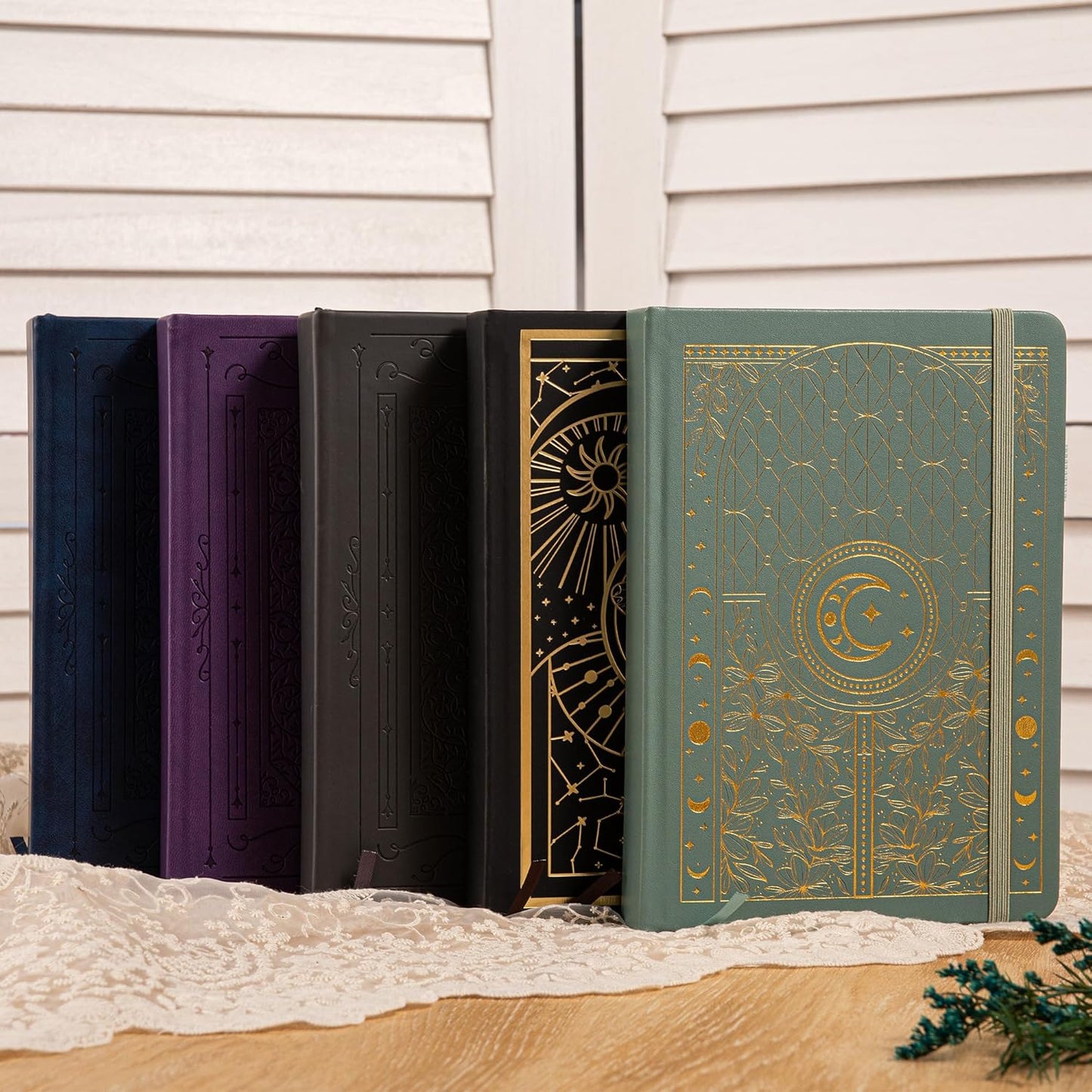 TIEFOSSI Bullet Dotted Journal Notebook, 160gsm 256 Numbered Thick Paper, A5 Hardcover Dotted Grid Diary for Women Men Work Writing, Bullet Journaling, Drawing, 5.8 x 8.3 in