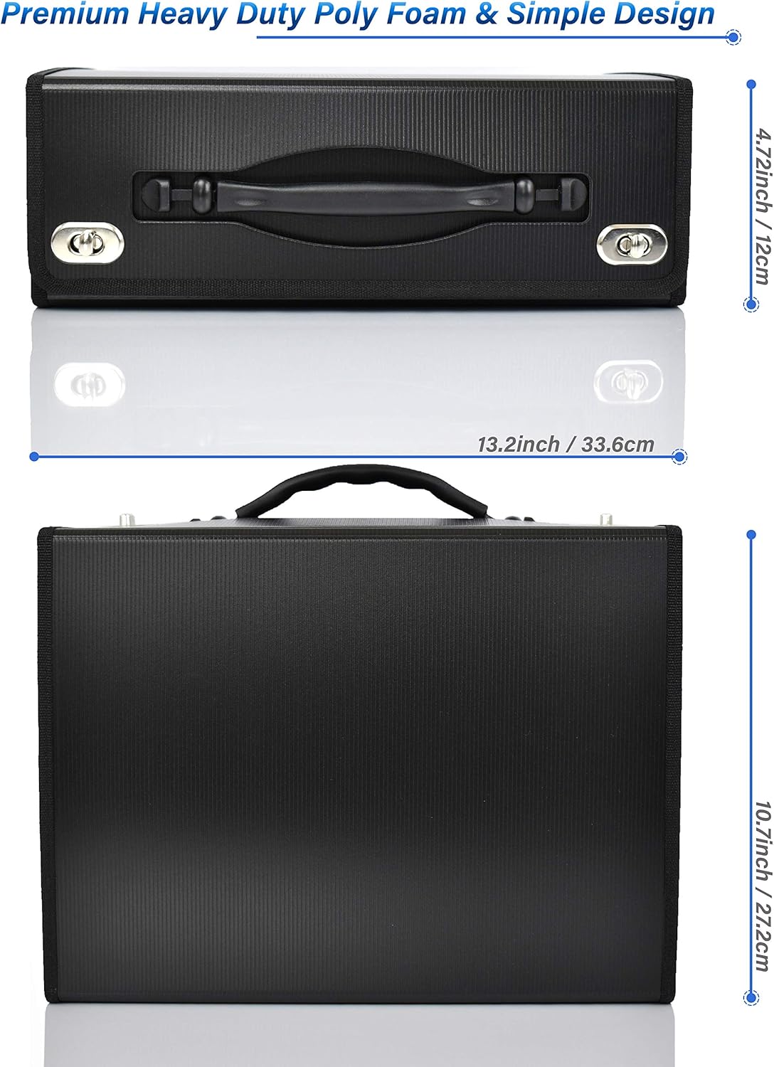 CNK Accordion File Folders with 36 Pockets Organizer for Document Paper Storage Folder Documents Expanding Binder Folio Pocket Receipt Filing Expandable Files Dividers Labels Letter Durable Handle