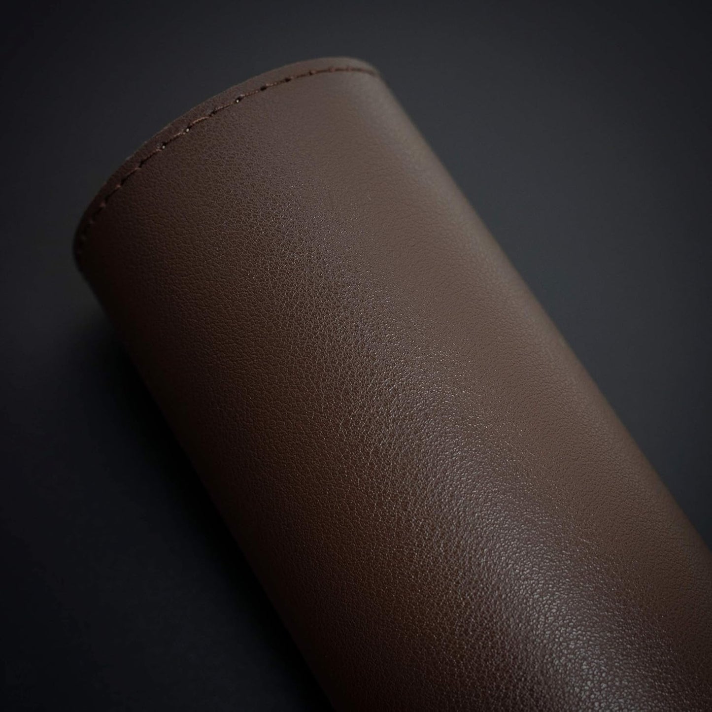 Vine Creations Leather Desk Mat 24" x 17", Desk Protector, PU Leather Desk Pad, Non Slip Small Desk Pad Mat, Desk Blotter, Desk Pads on Top of Desks, Home or Office Small Desk Mat (Dark Brown)