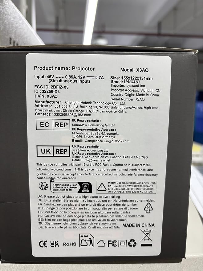 Smart Projector Android OS, Native 1080P Full HD 4K Support 12000 Lumens, Built-in Apps, Electric Focus & Auto Keystone Portable Projector with Dolby Sound, WiFi&Bluetooth, Compatible with iOS/HDMI