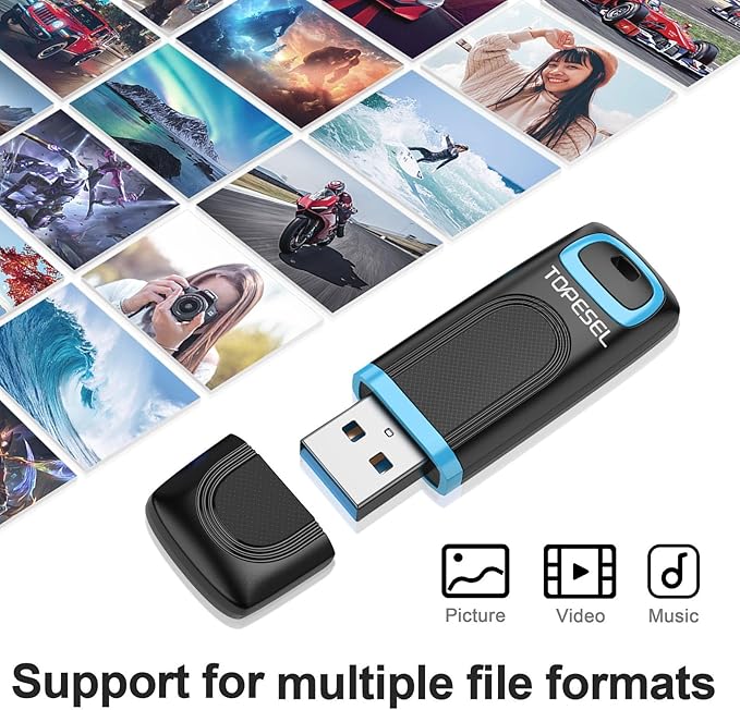 TOPESEL Flash Drive 128GB USB 3.0 Thumb Drive USB Stick Memory Stick USB Flash Drives Pen Drive Thumb Drives 2 Pack