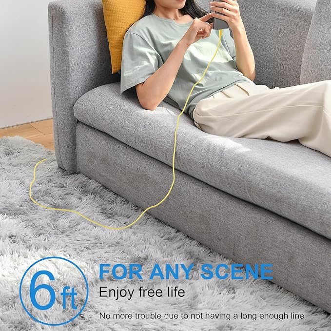 iPhone 17 16 15 Charger Fast Charging 3+3Pack Type C Charger USB C Chargers Block with 6FT Cable for iPhone Air/17/17 Plus/17 Pro/17 Pro Max/16/16 Plus/16 Pro/16 Pro Max/15/15 Pro Max/iPad Pro(Yellow)