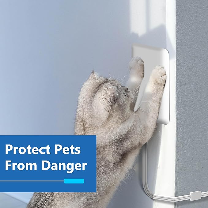 LIDER Surge Protected Outlet Extender, 4-Outlet Power Strip, 21W USB Type-A, and 2 USB Type-C Port, Ultra-Thin Wall Plate Plug with Cord Extender, Flat-Face, 5ft Cord, 1500 Joules, ETL-Listed, White