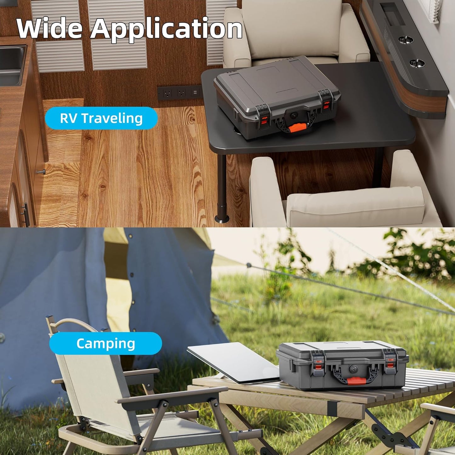 Starlink Mini Case Hard Shell Travel Bag Grey,Waterproof Shockproof Protective Storage Box for Starlink Mini Accessories,Durable Portable Hard Case for Outdoor Camping and Hiking