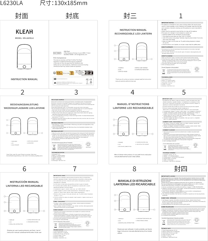 KLEAH Portable Cordless Lantern Table Lamp, 360° Portable Handle, Stepless Dimmer, Powerful Long-Lasting 50hrs, Rechargeable LED Lantern for Camping Bedroom Party, Black