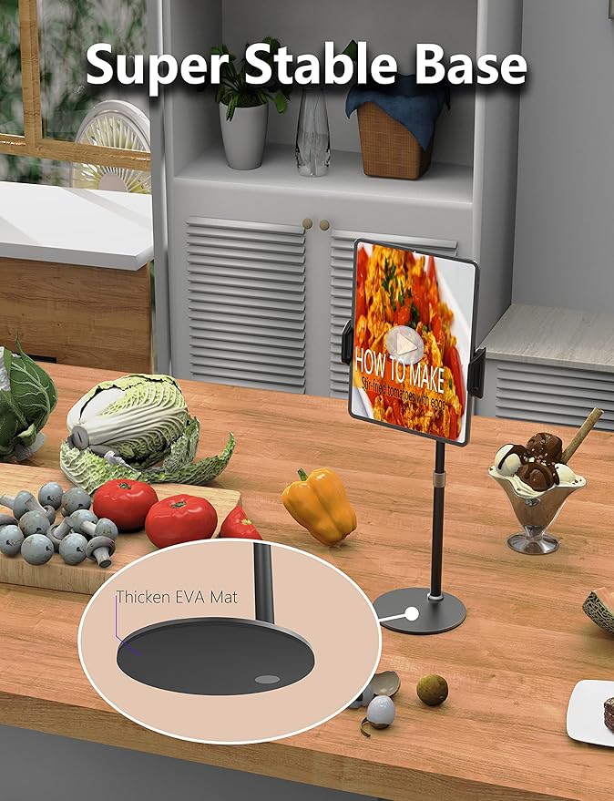 MAGIPEA Tablet Stand and Holder, Adjustable Bendable Holder for Desk, Stable, Compatible with Ipad Pro 12.9, 11, 10.2, Mini, Kindle, Switch, Nexus, Tab, Portable Screen and Most 4.7-16" Devices