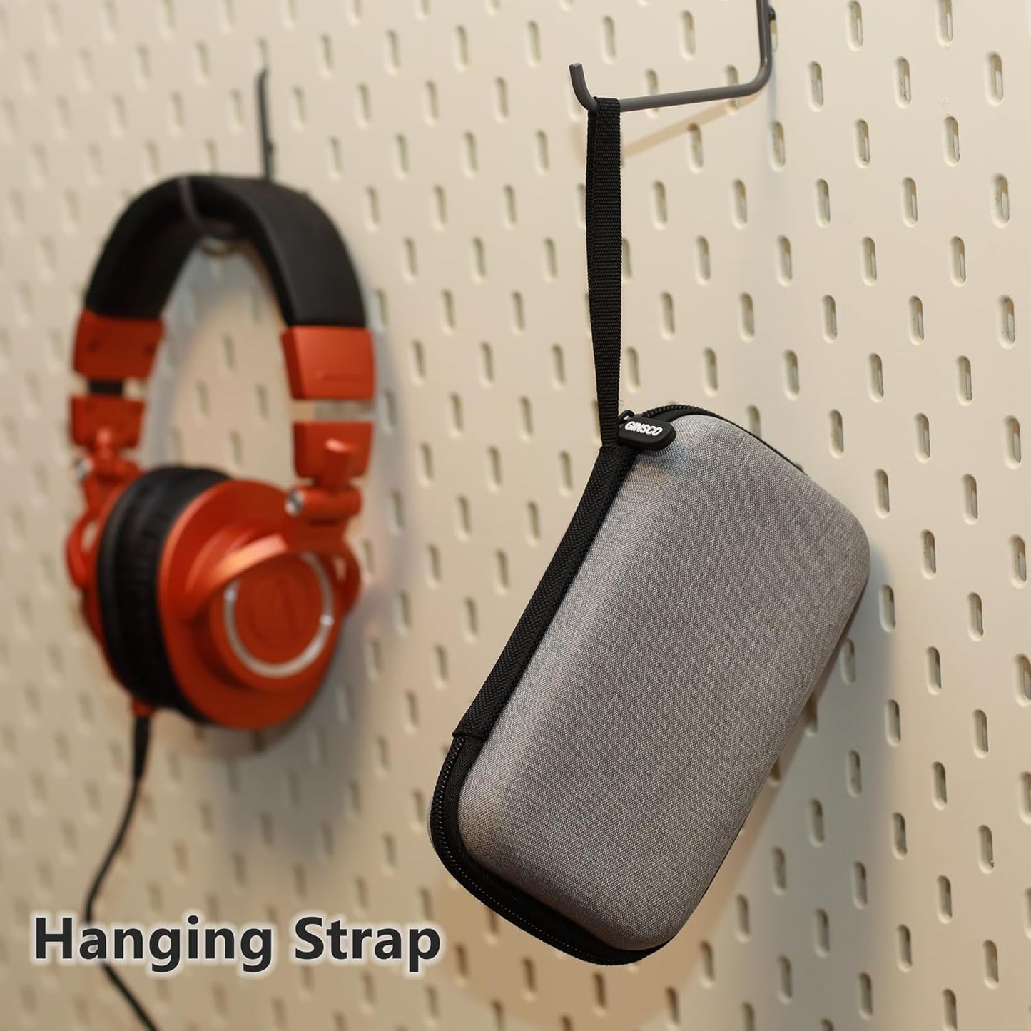 Ginsco Hard Shell Protection Case Electronic Accessories Organizer Pouch for MacBook Air/pro Adapter Chargers Cables Power Bank, for Sandisk Portable SSD Flash Disk SD Card,Compact Travel Tech Case