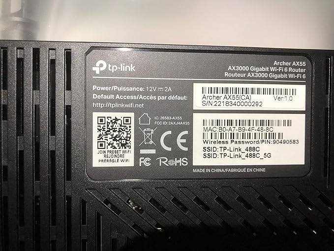 TP-Link Dual-Band AX3000 Wi-Fi 6 Router Archer AX55 | Wireless Gigabit Internet Router for Home | EasyMesh Compatible | VPN Clients & Server | HomeShield, OFDMA, MU-MIMO | USB 3.0 | Secure by Design