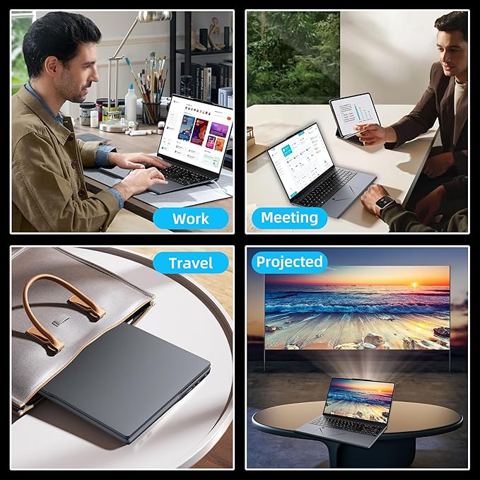 15.6" Laptop, Ryzen 5 3500U (Up to 3.7GHz) Quad-Core Processor, 16GB DDR4 RAM, 256GB NVMe SSD, Portable Notebook with Adjustable Touchpad & Privacy Webcam Switch (16+256G)