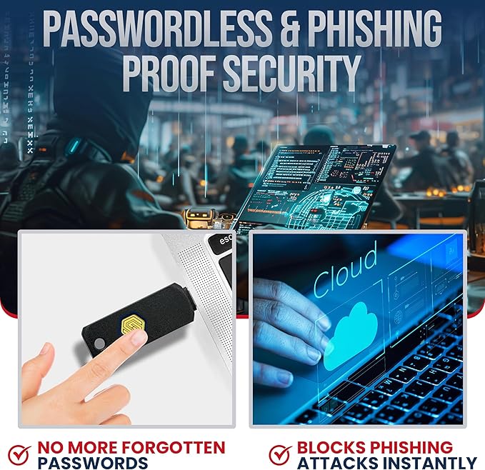 GoTrust Idem Key C, NFC and FIDO2 L2 Certified Security Key, USB-C, Multi-Protocol Two-Factor Authentication, IP68 Waterproof, Passwordless Login, Designed for Education, IT Teams, Organizations