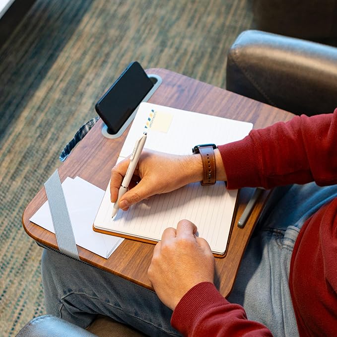 LAPGEAR Designer Lap Desk 2-Pack with Storage Basket, Phone Slot & Device Ledge – Arrow Stripes – Fits Laptops up to 15.6" – Style No. 70411