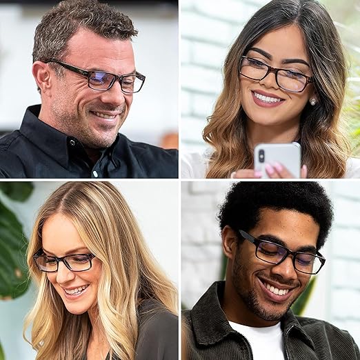 Readerest 2.5 Blue Light Reading Glasses - Lightweight Computer Glasses - Eye Strain, UV Glare Protection (Bourbon+Tortoise)