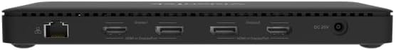 VisionTek VT4600DL Laptop Docking Station for Windows, MacOS or ChromeOS — Connect with USB-C or USB-A, 100W Laptop Charging, Dual 4K Displays, 2X HDMI, 2X DisplayPort, USB-A, USB-C, Audio, Ethernet