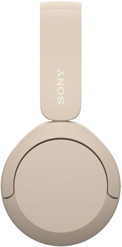 Sony WH-CH520 Wireless Headphones Bluetooth On-Ear Headset with Microphone and up to 50 Hours Battery Life with Quick Charging, Cappuccino
