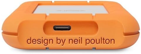 LaCie Rugged Mini SSD 2TB Solid State Drive - USB 3.2 Gen 2x2, speeds up to 2000MB/s, Compatible with PC, Mac, and iPad (STMF2000400)