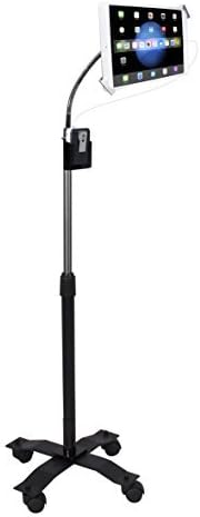 Gooseneck Floor Stand - CTA Compact Security Gooseneck Floor Stand for Tablets with Lock and Key Security System for iPad 7th/ 8th/ 9th Gen 10.2", iPad Pro 12.9", and Surface Pro 4 (PAD-SCGS)