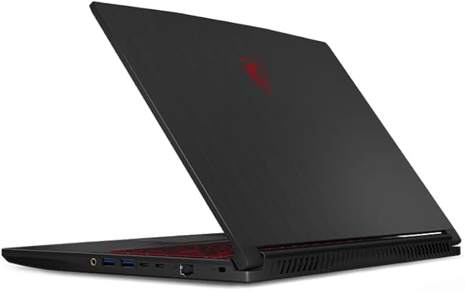 MSI GF65 Thin 10UE Gaming Laptop: 15.6" 144hz IPS-Level Screen, Intel 10th Gen i5-10500H, NVIDIA GeForce RTX3060, 512GB SSD, 8GB Memory, Black