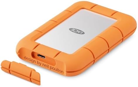 LaCie Rugged Mini SSD 2TB Solid State Drive - USB 3.2 Gen 2x2, speeds up to 2000MB/s, Compatible with PC, Mac, and iPad (STMF2000400)