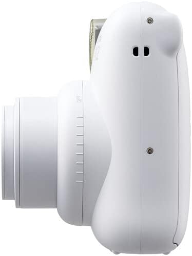 Fujifilm Instax Mini 12 Instant Camera Clay White Bundle with Fuji Instax Mini Film Value Pack (20 Sheets) + Protective Carrying Case + Photo Album + Microfiber Cleaning Cloth