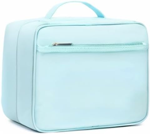 mygreen Travel Electronics Organizer, Waterproof Cable Organizer Bag for Electronic Accessories Triple Layer Large Shockproof Cable Storage Bag for Cord, Hard Disk, Power Bank, Tablet Aqua Sky