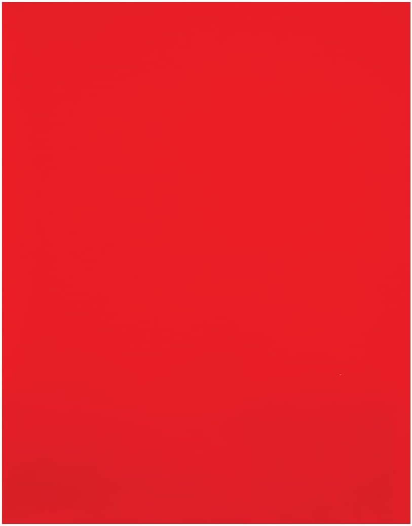 JAM PAPER Custom Printed Semi-Gloss Folders with Round Corner Pockets - Personalized Logo & Text - 10 pt C2S - Red - 100/Pack