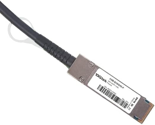 10Gtek 40G QSFP+ DAC Cable - 40GBASE-CR4 Passive Direct Attach Copper Twinax QSFP Cable for Cisco QSFP-H40G-CU4M, Meraki, Supermicro, Mikrotik, Open Switch Devices, 4-Meter(13ft)