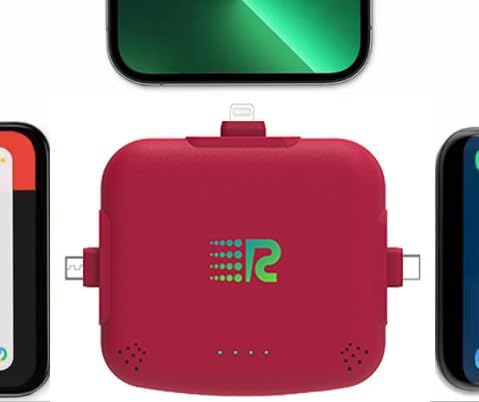 Rush Charge Universal COMET Portable Power Bank – 3200mah, 2.1A High-Speed Fast Charging - Apple Lightning, Type C, Micro-USB Charges 3 Devices at a Time Pre-Charged Compatible with iPhone 17 16 15 14