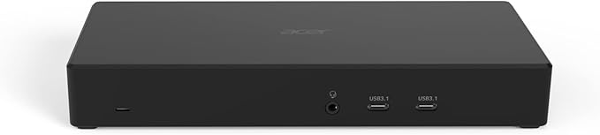 Acer USB Type-C Dock M501 | 1 x HDMI 2.0 Ports | 1 x Display Port 1.4 | 2 x USB 3.1 Gen 1 Ports | 2 x USB 2.0 Ports | Ethernet | Power Delivery – 85W | Requires One USB 3.1 Type-C on Computer