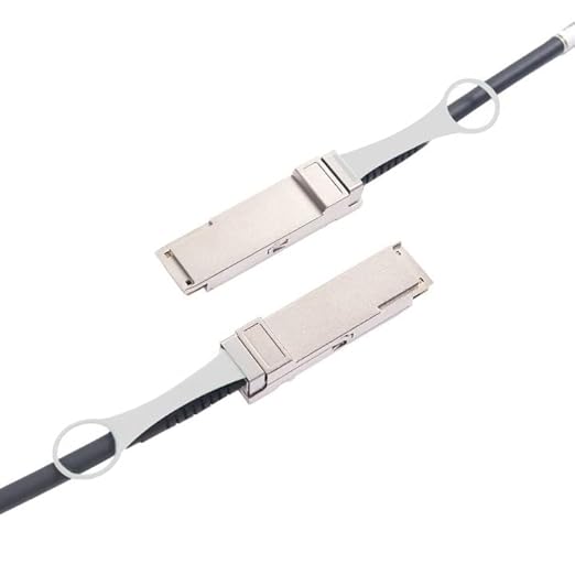 10Gtek 40G QSFP+ DAC Cable - 40GBASE-CR4 Passive Direct Attach Copper Twinax QSFP Cable for Cisco QSFP-H40G-CU1M, Meraki MA-CBL-40G-1M, Supermicro, Mikrotik, Open Switch Devices, 1-Meter(3.3ft)