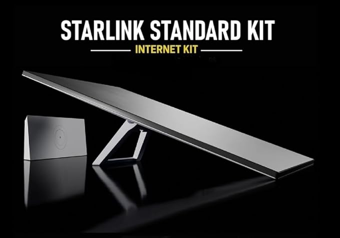 SpaceX Starlink Gen 3 Standard Kit: High-Speed, Low-Latency Internet (Latest Model) Ultra Portable WiFi Router - Elegant Design, starlink Travel Router WiFi 6, Satelital Connectivity