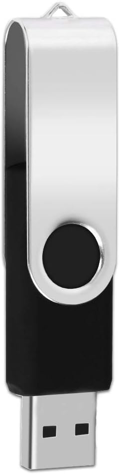 8GB Bulk Flash Drives 100 Pack, EASTBULL USB 2.0 Flash Drive Bulk Thumb Drive Pack Memory Stick Swivel Pen Drives (Black)