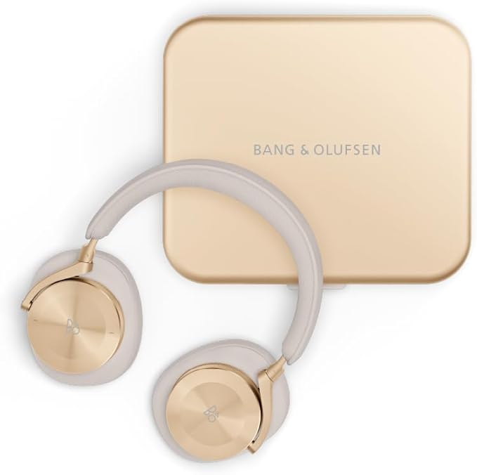 Bang & Olufsen Beoplay H95 Premium Comfortable Wireless Active Noise Cancelling (ANC) Over-Ear Headphones with Protective Carrying Case, Gold Tone